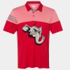 Men's Heathered 3-Stripes Colorblocked Polo Thumbnail