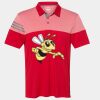 Men's Heathered 3-Stripes Colorblocked Polo Thumbnail