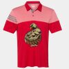 Men's Heathered 3-Stripes Colorblocked Polo Thumbnail