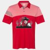 Men's Heathered 3-Stripes Colorblocked Polo Thumbnail