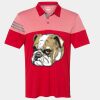 Men's Heathered 3-Stripes Colorblocked Polo Thumbnail