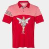 Men's Heathered 3-Stripes Colorblocked Polo Thumbnail