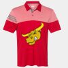 Men's Heathered 3-Stripes Colorblocked Polo Thumbnail