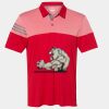 Men's Heathered 3-Stripes Colorblocked Polo Thumbnail