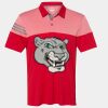 Men's Heathered 3-Stripes Colorblocked Polo Thumbnail