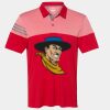 Men's Heathered 3-Stripes Colorblocked Polo Thumbnail
