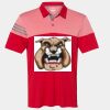 Men's Heathered 3-Stripes Colorblocked Polo Thumbnail