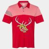 Men's Heathered 3-Stripes Colorblocked Polo Thumbnail