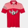 Men's Heathered 3-Stripes Colorblocked Polo Thumbnail