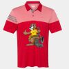 Men's Heathered 3-Stripes Colorblocked Polo Thumbnail