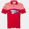 Men's Heathered 3-Stripes Colorblocked Polo Thumbnail