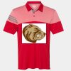 Men's Heathered 3-Stripes Colorblocked Polo Thumbnail