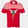 Men's Heathered 3-Stripes Colorblocked Polo Thumbnail