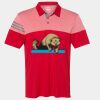 Men's Heathered 3-Stripes Colorblocked Polo Thumbnail