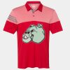 Men's Heathered 3-Stripes Colorblocked Polo Thumbnail