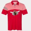 Men's Heathered 3-Stripes Colorblocked Polo Thumbnail