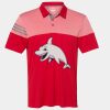 Men's Heathered 3-Stripes Colorblocked Polo Thumbnail