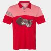 Men's Heathered 3-Stripes Colorblocked Polo Thumbnail