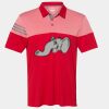 Men's Heathered 3-Stripes Colorblocked Polo Thumbnail