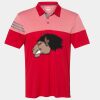 Men's Heathered 3-Stripes Colorblocked Polo Thumbnail