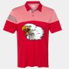 Men's Heathered 3-Stripes Colorblocked Polo Thumbnail