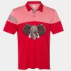Men's Heathered 3-Stripes Colorblocked Polo Thumbnail