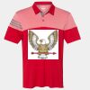 Men's Heathered 3-Stripes Colorblocked Polo Thumbnail
