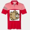 Men's Heathered 3-Stripes Colorblocked Polo Thumbnail