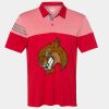 Men's Heathered 3-Stripes Colorblocked Polo Thumbnail