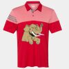 Men's Heathered 3-Stripes Colorblocked Polo Thumbnail
