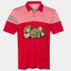 Men's Heathered 3-Stripes Colorblocked Polo Thumbnail