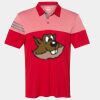 Men's Heathered 3-Stripes Colorblocked Polo Thumbnail