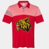 Men's Heathered 3-Stripes Colorblocked Polo Thumbnail