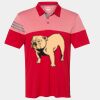 Men's Heathered 3-Stripes Colorblocked Polo Thumbnail
