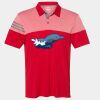 Men's Heathered 3-Stripes Colorblocked Polo Thumbnail