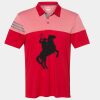 Men's Heathered 3-Stripes Colorblocked Polo Thumbnail