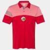 Men's Heathered 3-Stripes Colorblocked Polo Thumbnail