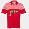 Men's Heathered 3-Stripes Colorblocked Polo Thumbnail