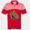 Men's Heathered 3-Stripes Colorblocked Polo Thumbnail