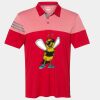 Men's Heathered 3-Stripes Colorblocked Polo Thumbnail