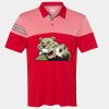 Men's Heathered 3-Stripes Colorblocked Polo Thumbnail