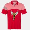 Men's Heathered 3-Stripes Colorblocked Polo Thumbnail