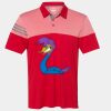 Men's Heathered 3-Stripes Colorblocked Polo Thumbnail