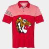 Men's Heathered 3-Stripes Colorblocked Polo Thumbnail