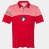 Men's Heathered 3-Stripes Colorblocked Polo Thumbnail