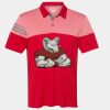 Men's Heathered 3-Stripes Colorblocked Polo Thumbnail