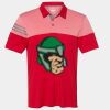 Men's Heathered 3-Stripes Colorblocked Polo Thumbnail