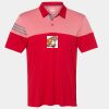 Men's Heathered 3-Stripes Colorblocked Polo Thumbnail