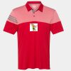 Men's Heathered 3-Stripes Colorblocked Polo Thumbnail