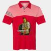 Men's Heathered 3-Stripes Colorblocked Polo Thumbnail